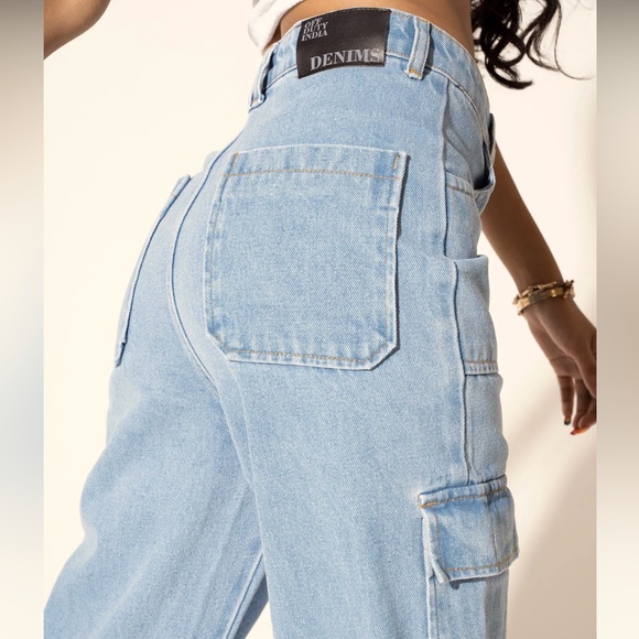 Off duty India Boyfriend Cargo Wide
Leg Denims - Picture 4 of 11